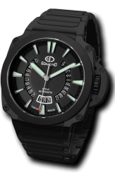 EDMOND - SPRAY Black Metal Green Automatic 44mm